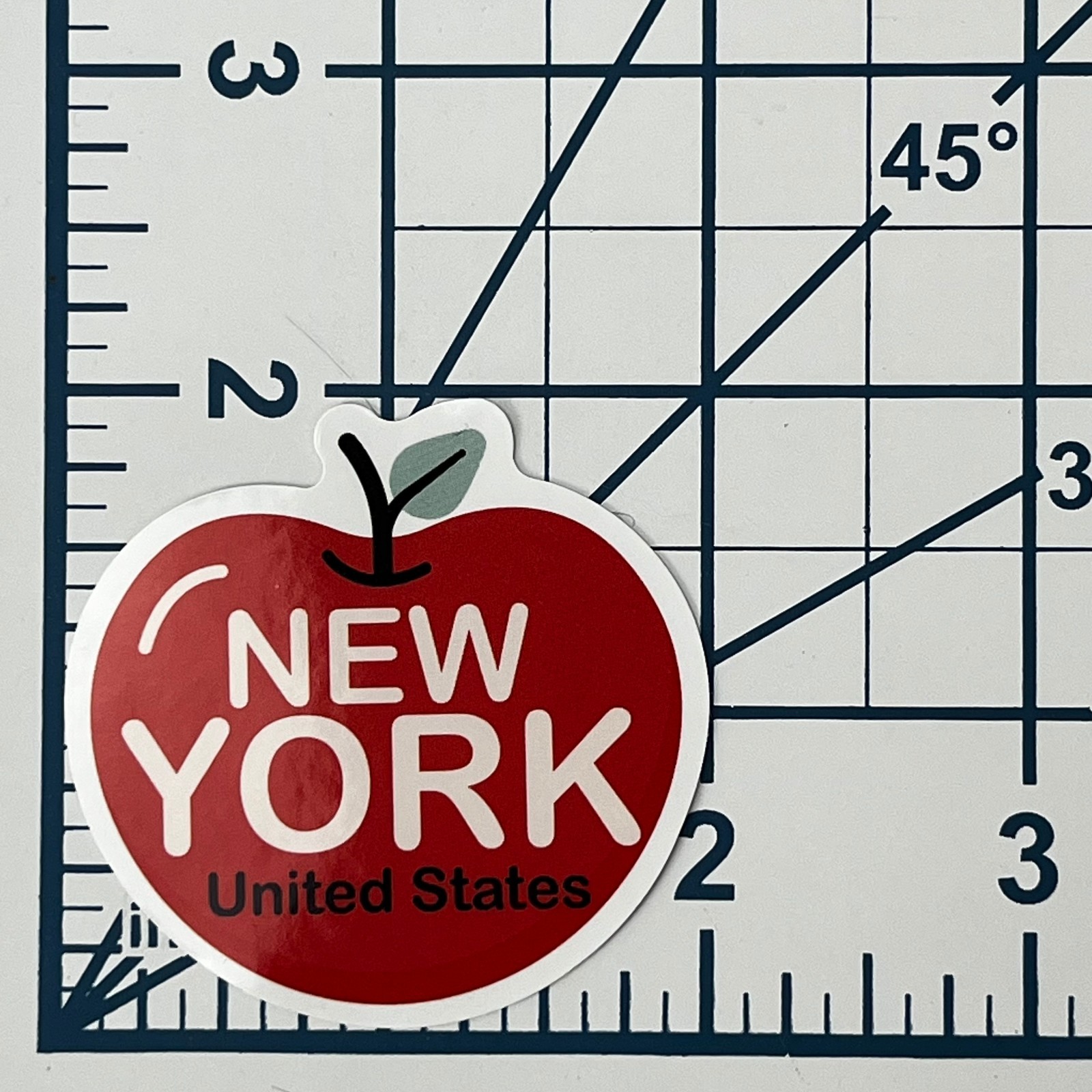 New York Big Apple Vinyl Sticker NYC United States Travel Souvenir City Logo