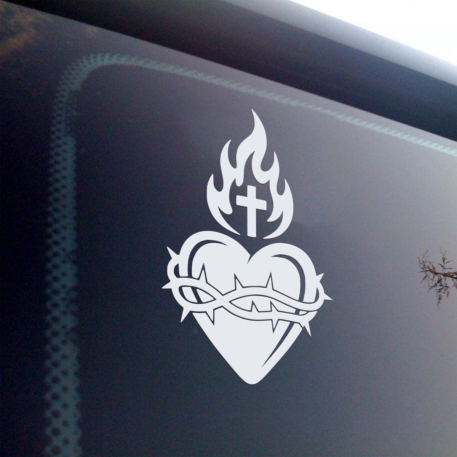 Sacred Heart of Jesus Vinyl Decal – Catholic Christian Symbol – Faith Sticker