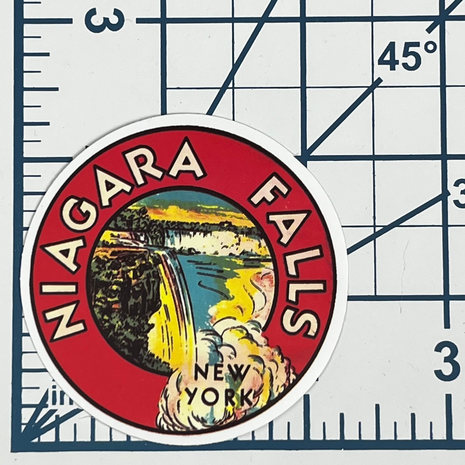Niagara Falls Vinyl Sticker New York Travel Souvenir Waterfall Journal Art