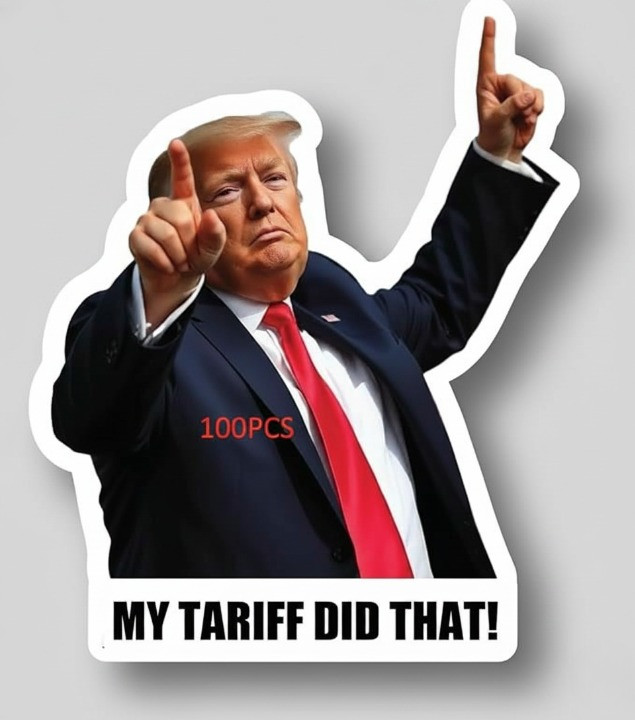 100pcs Anti Trump Gas Pump Stickers Decals Funny Political Meme Labels