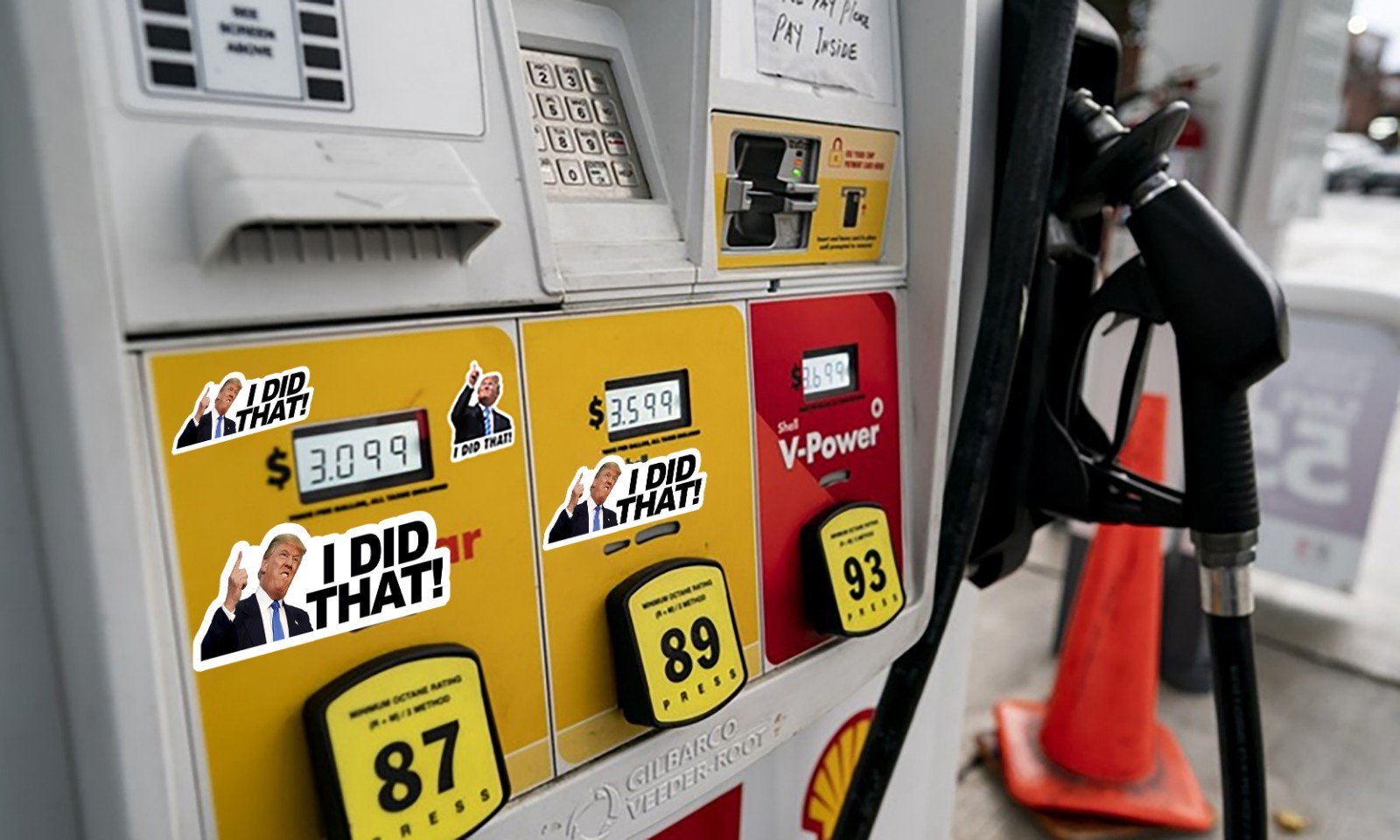 I DID THAT Donald Trump Sticker Decal Car Gas Pump Station 2" Trump Sticker 20PK