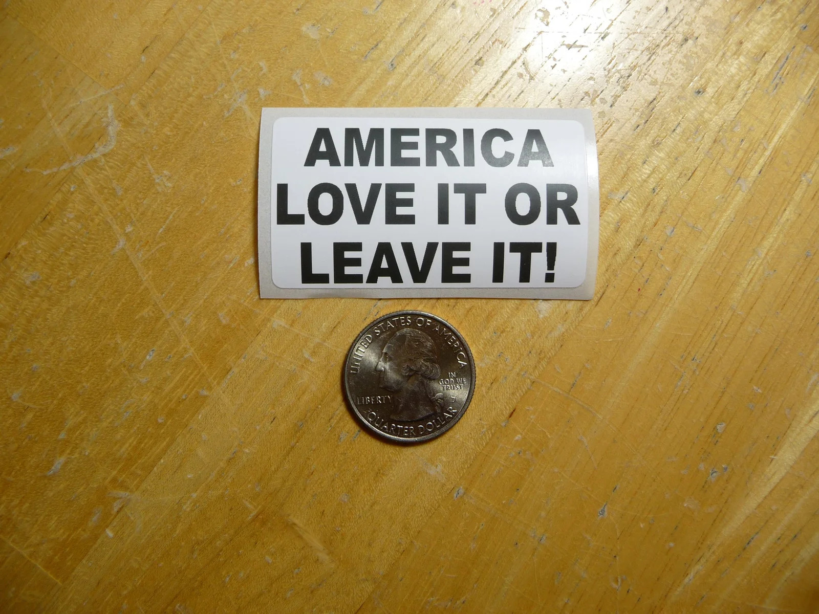 AMERICA LOVE IT OR LEAVE IT STICKER DECAL 1 – 50 BULK PACK PATRIOT PATRIOTISM