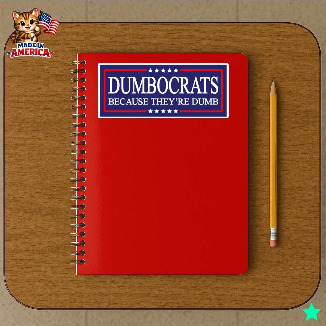Dumbocrats Decal Sticker President Trump Nickname Liberals MAGA Funny Political