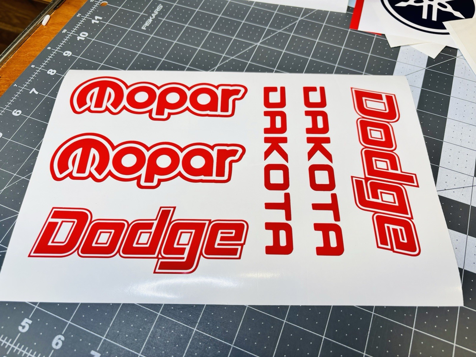 TWO PORSCHE Die Cut Vinyl Decals Fits 944 911 German Luxury Sports Car Carrera