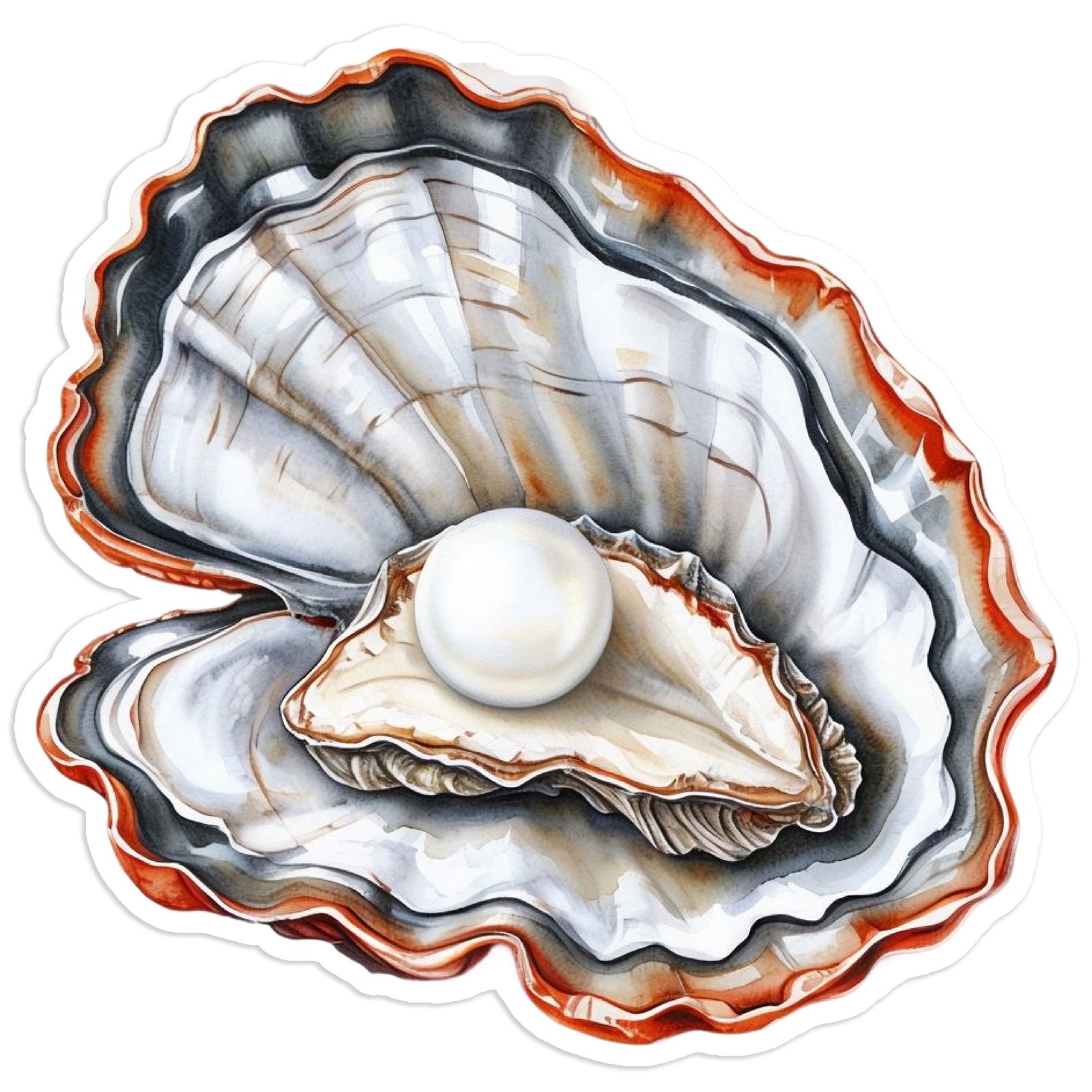 Pearl in Oyster Shell – Vinyl Decal Sticker – Car Window Laptop – #1661