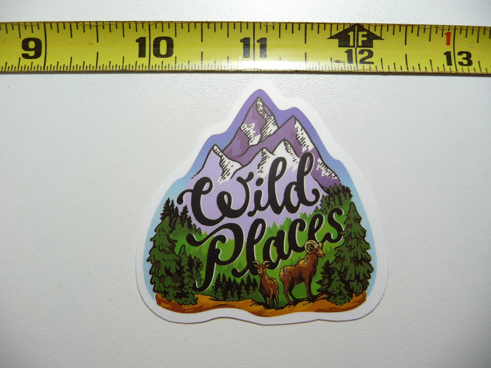 WILD PLACES RAMS GOATS SMALL STICKER DECAL OUTDOORS NATURE VACATION TRAVEL