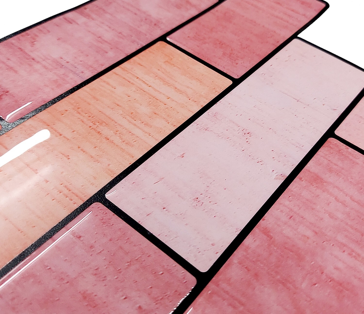 Pink Pastel Subway Textured Peel And Stick Self Adhesive Wall Tile- Style 69