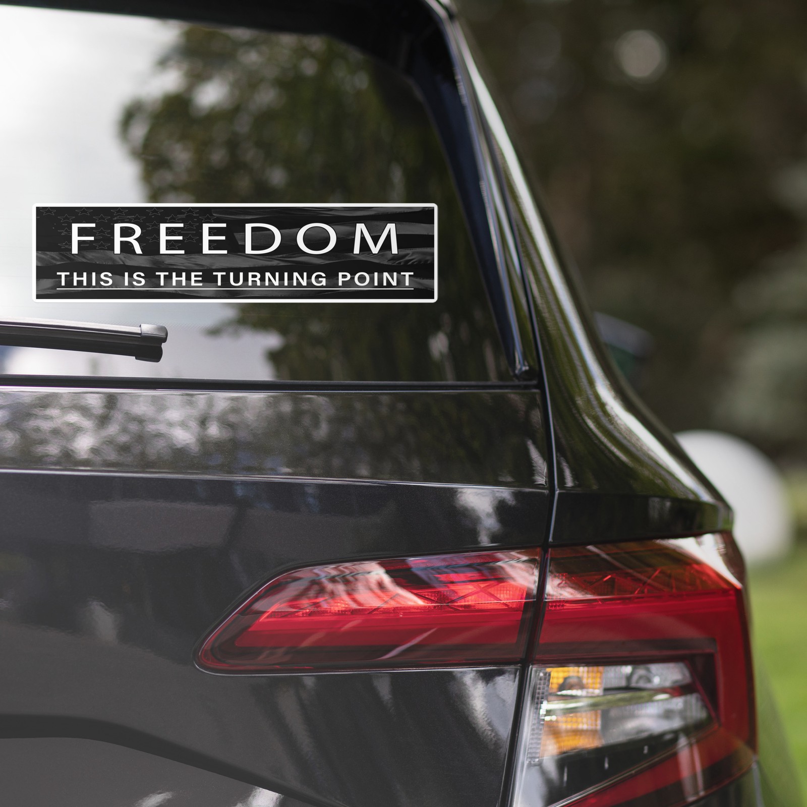 FREEDOM This Is The Turning Point Charlie Kirk – Large Bumper sticker