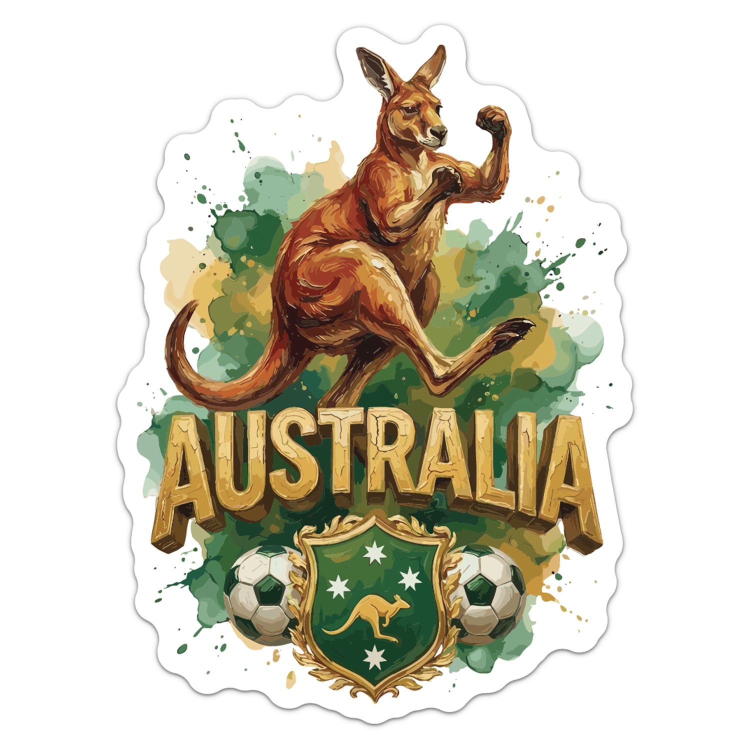 Australia Football National Team Soccer Sticker Car Bumper Vinyl Decal