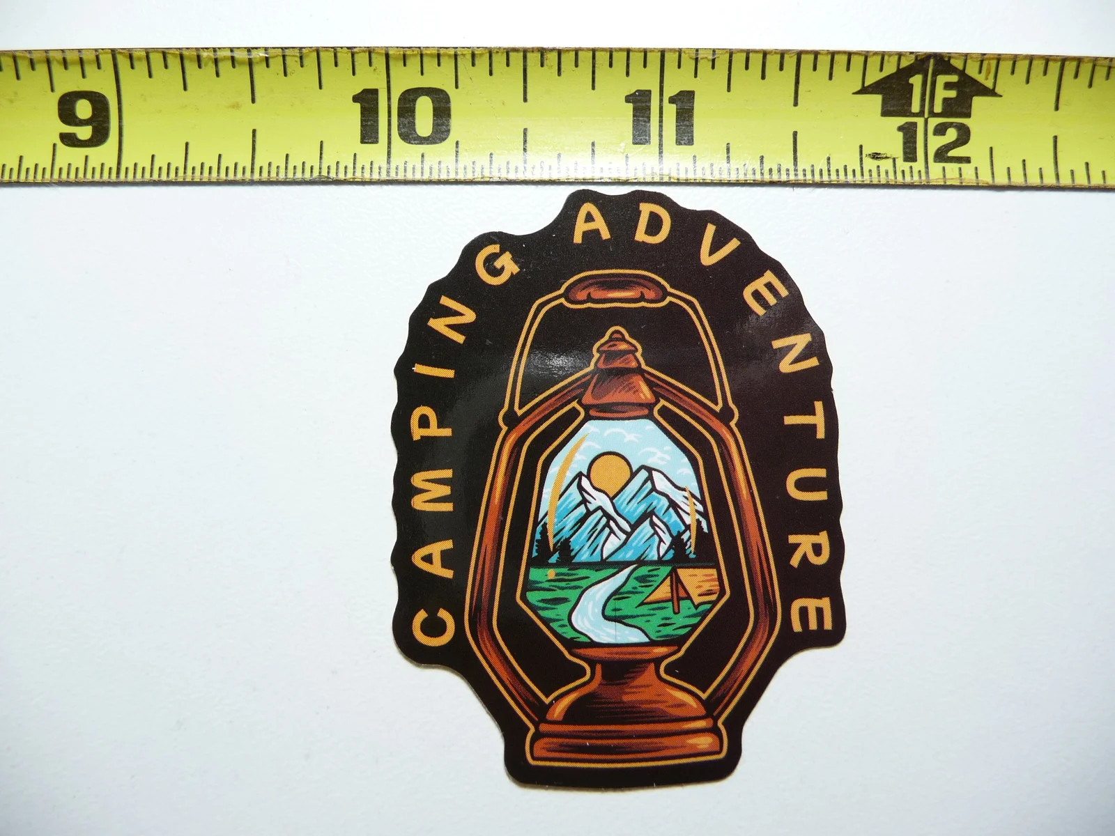 CAMPING ADVENTURE LANTERN SMALL STICKER DECAL HIKING WOODS GEAR PARK SCRAPBOOK