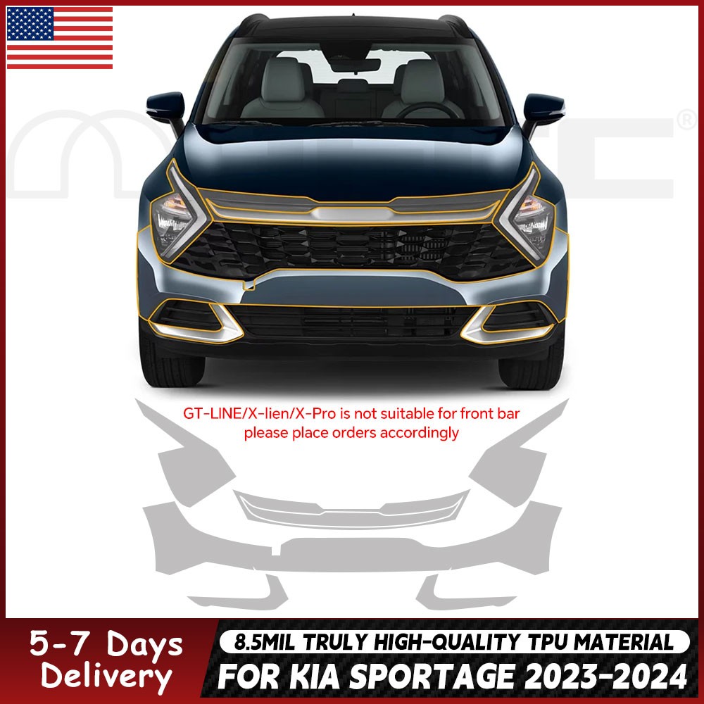 For KIA Sportage 2023-2024 Paint Protection Film TPU PPF Pre-Cut Kit