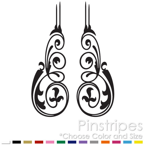 PINSTRIPE SET CHOPPER BIKE FENDER TANK WINDOW VINYL DECAL STICKER (PS-14)