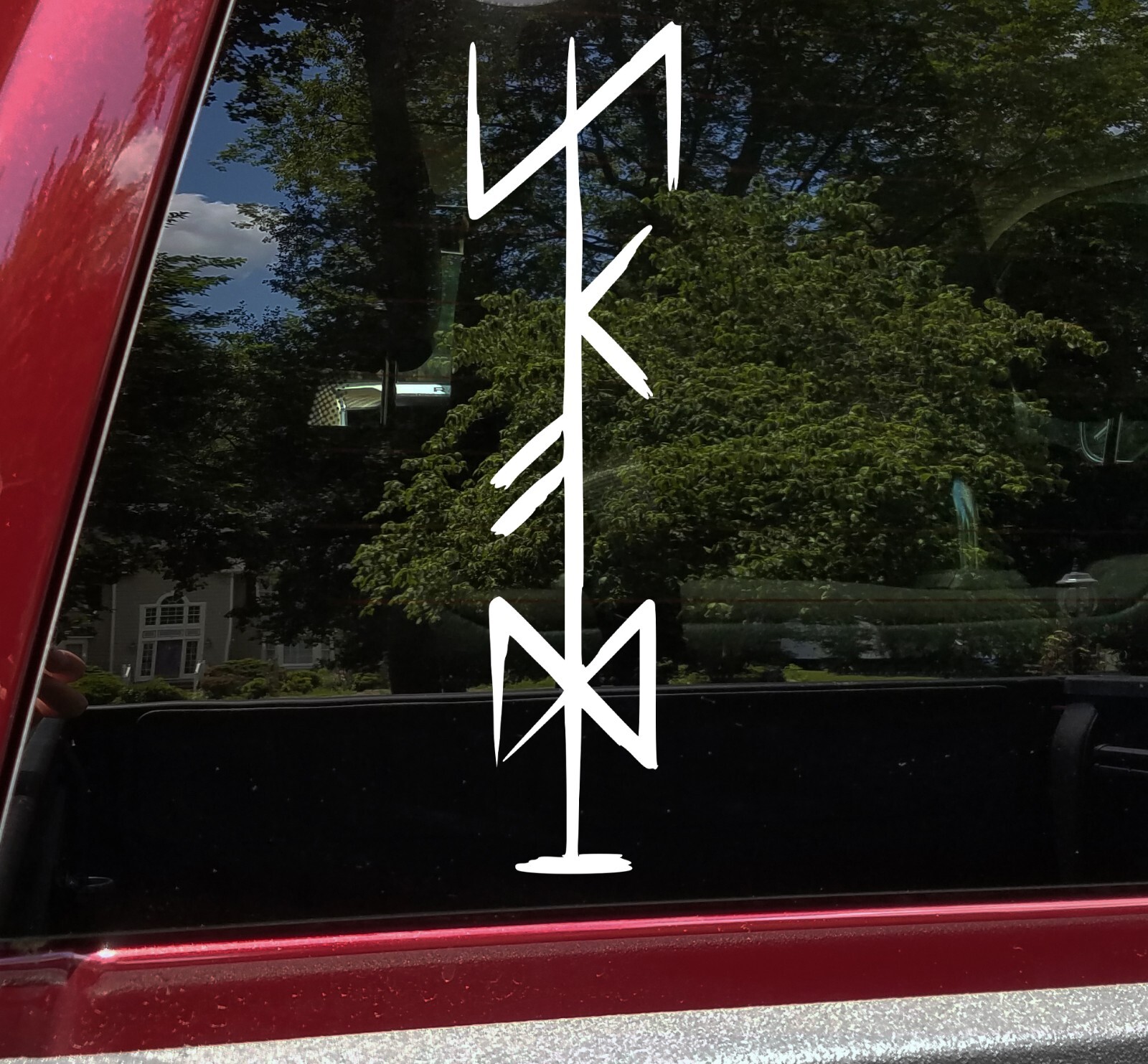 Skadi Bindrune Vinyl Decal – Viking Norse Goddess Winter Hunt – Die Cut Sticker