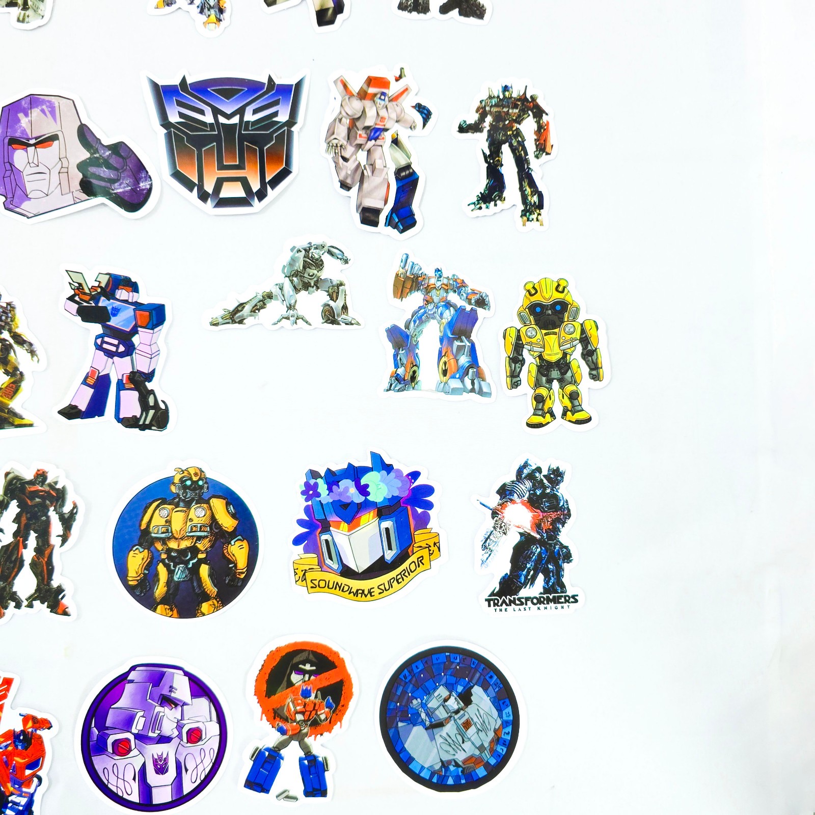 Transformers Sticker Lot 49Pc 2" Autobots Decepticons Vinyl Decals Laptop Art
