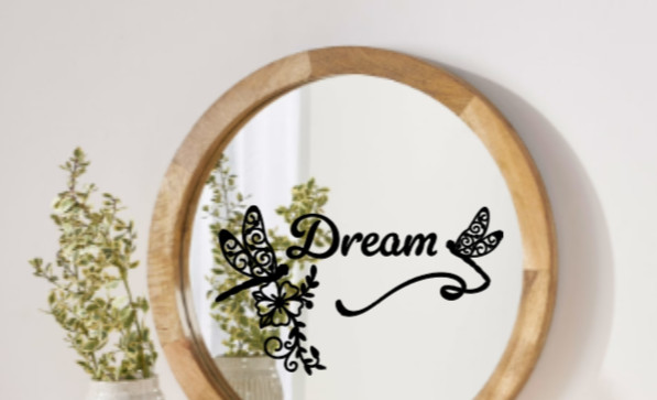 Dragonfly Dream Vinyl Decal Bumper Sticker Car Truck Window Mirror Art Crafts