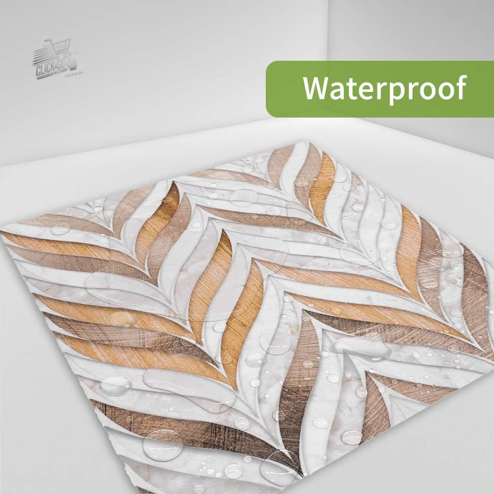 Adhesive tiles walls floor 10pcs 15×15 kitchen bathroom splash guard home