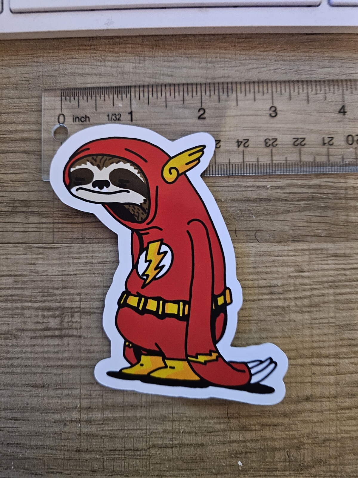 Sloth Flash Dc Comics Fast Slow Funny Sticker Water Resistant Decal