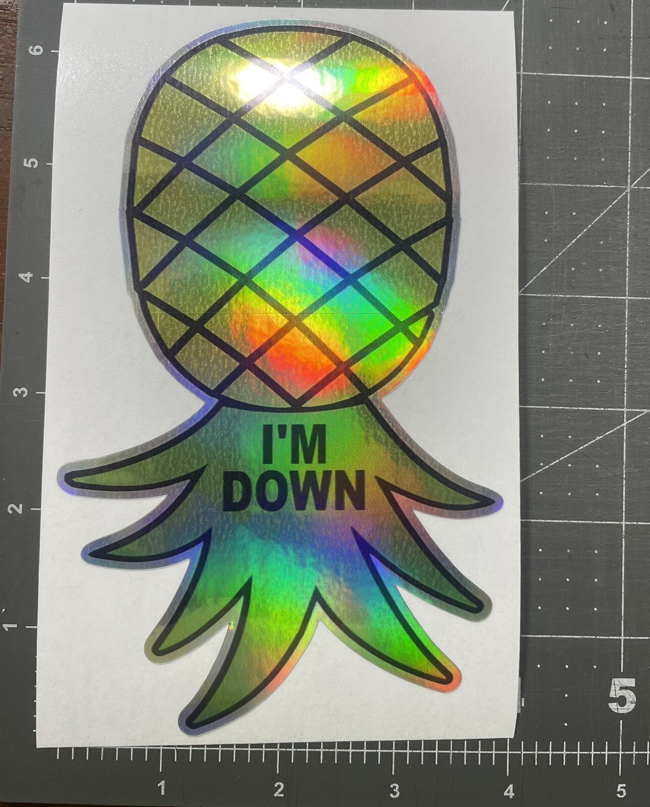 Holographic Pineapple Sticker Decal Plays Well With Others Lifestyle Swinger