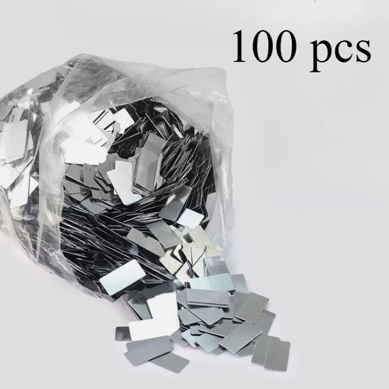 Thin Anti-rust Iron Sheet 100pcs Without Glue /Without Sticker Mini Metal Plates