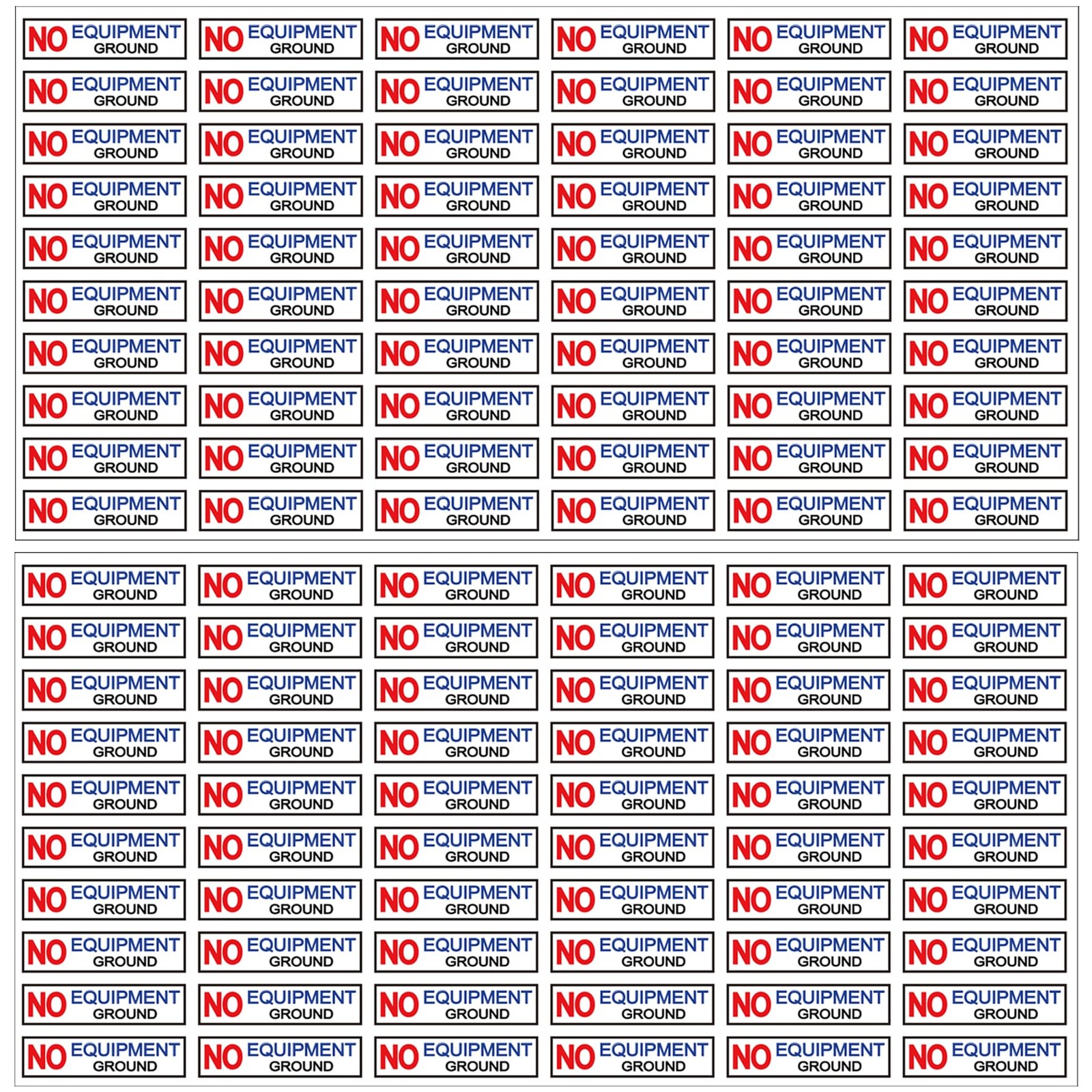 120 Pcs NO Equipment Ground Luminous Small 0.3×1 inches, Red, Black, Blue