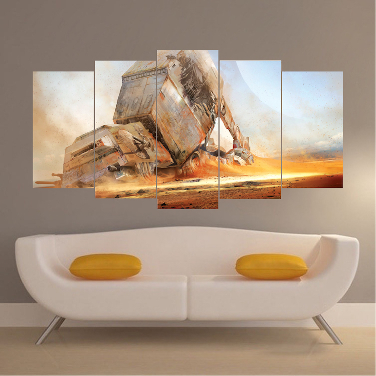 Star Wars AT-AT Wall Decal Canvas Mural Vinyl Wall Decal ATAT Force Awakens, s74