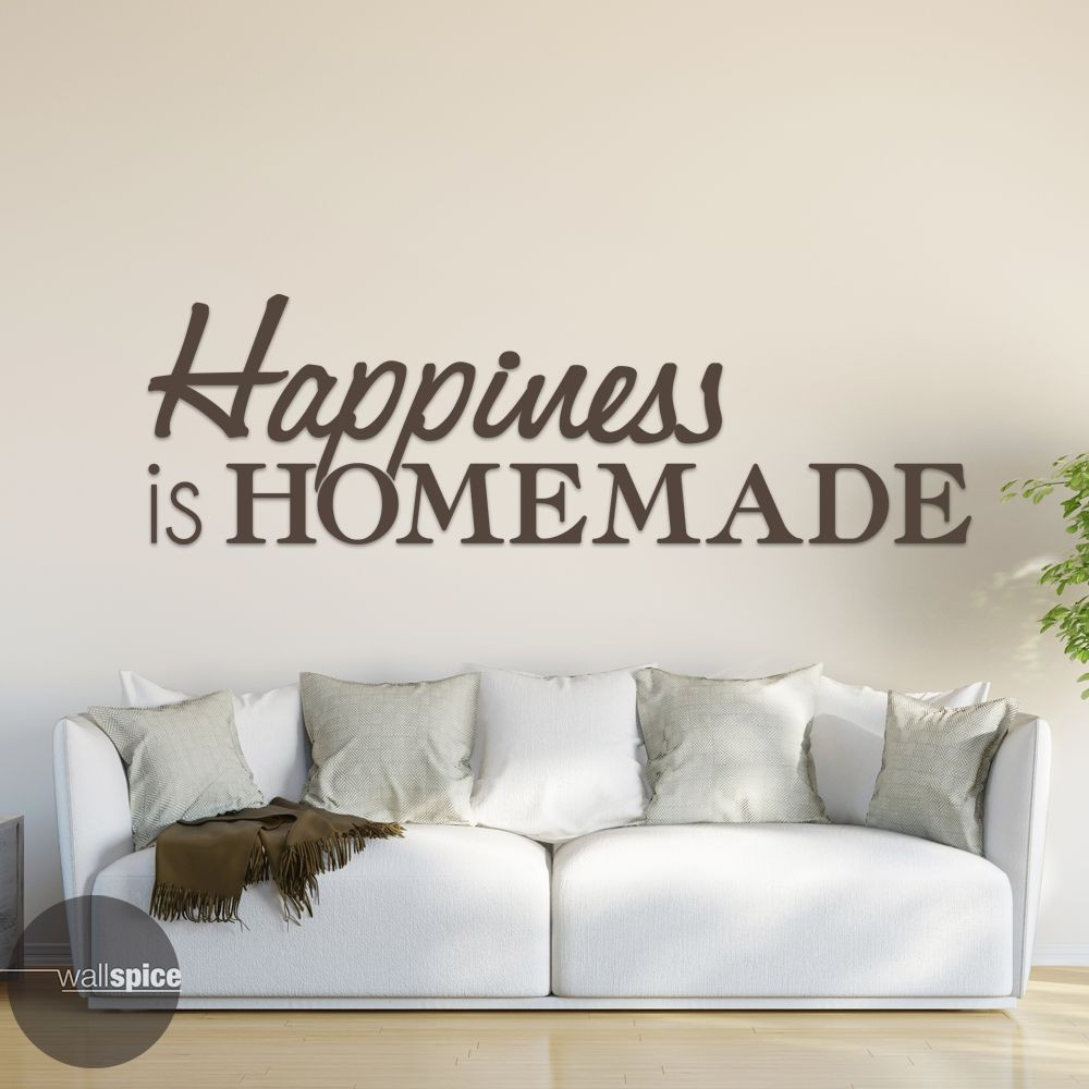 Happiness Is Homemade Vinyl Wall Decal Sticker