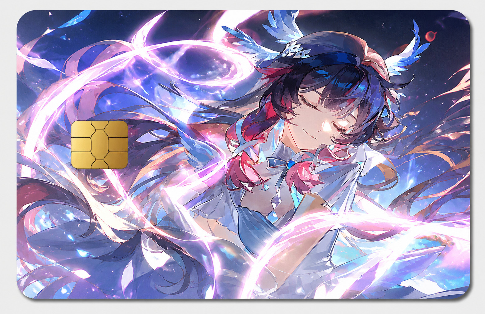 Ethereal Angelic Portrait Genshin Impact Columbina Debit Card Credit Card Skin