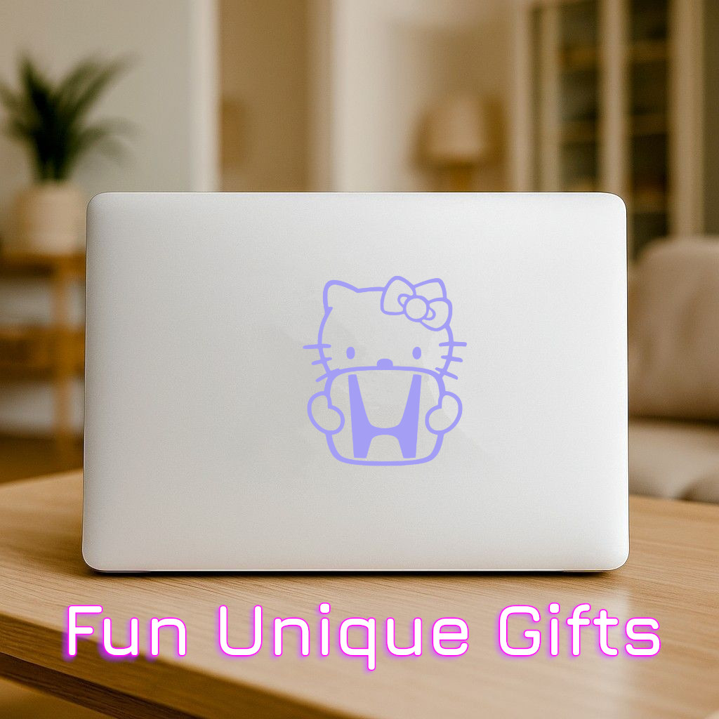 Hello Kitty Honda Vinyl Decal Sticker -Multiple Colors & Sizes- SHIPS FREE!