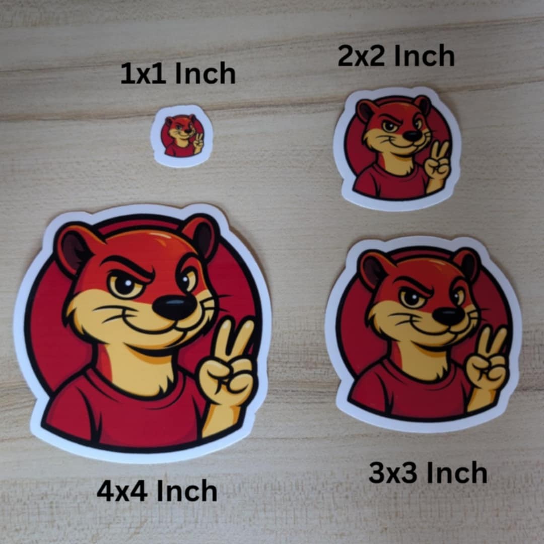 40 Custom Vinyl Stickers – 1×1 Inches, logo, anime, gamertag and more