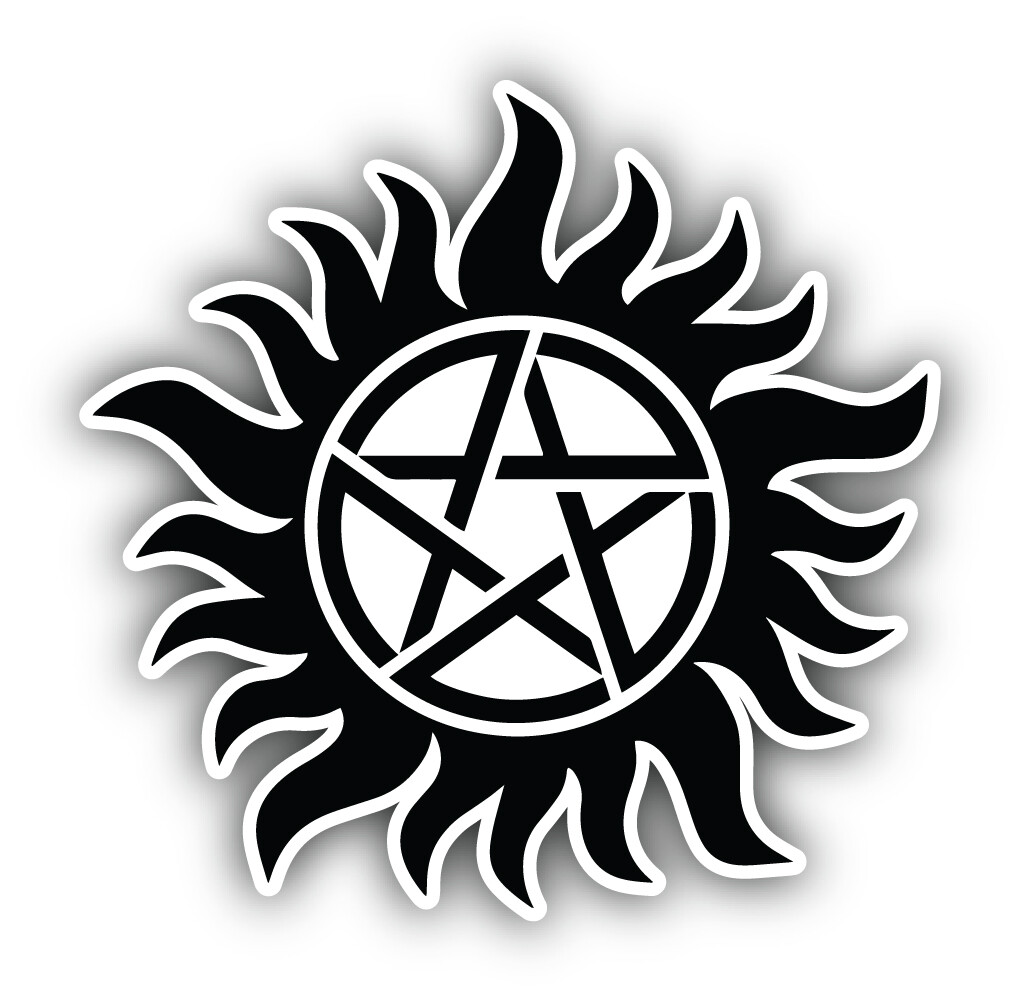 Supernatural Anti Posession Symbol Vinyl Sticker Car Bumper Decal