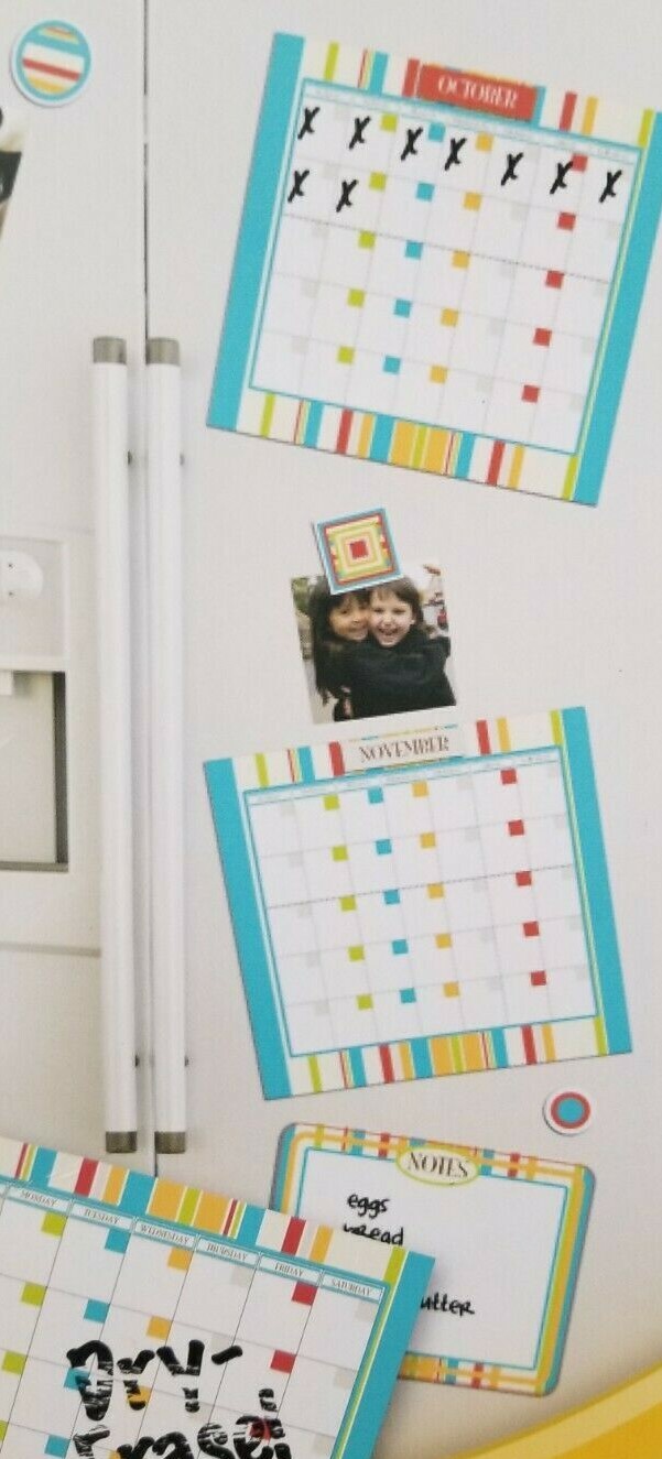 Motifs In A Minute! 2 Monthly Planning Calendars Wall Decals NIP