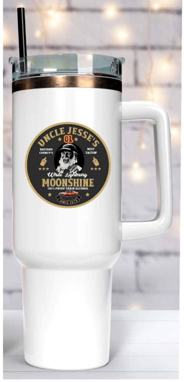 Dukes of Hazzard's (Uncle Jesse's Moonshine) 4" Handmade Vinyl Decal Vehicle 26