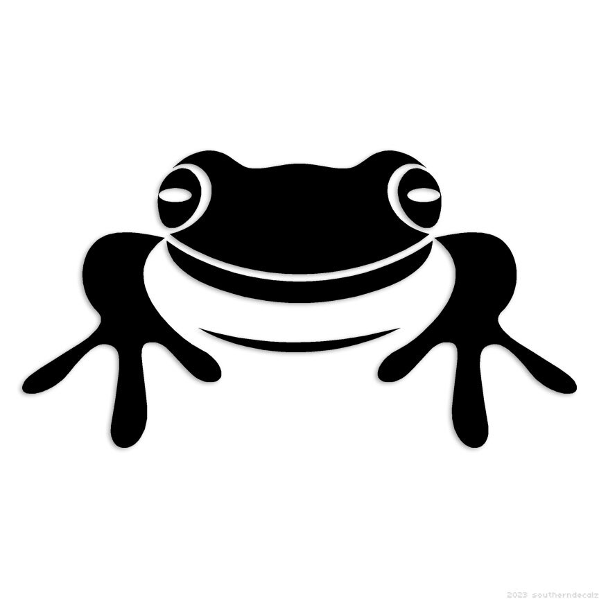 Frog Toad – Decal Sticker – Multiple Colors & Sizes – ebn6904
