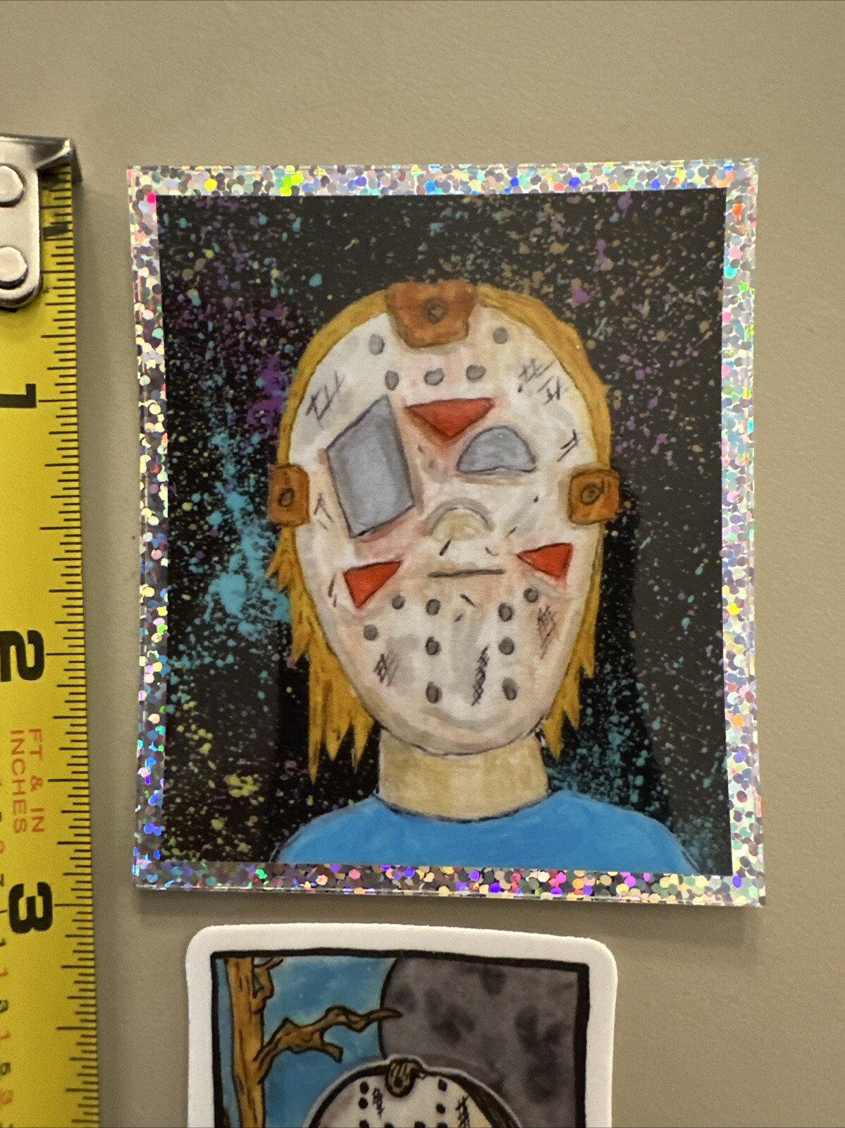 Jason Voorhees Cosplayer (2 Sticker Lot, Dishwasher Safe) Friday The 13th / Art