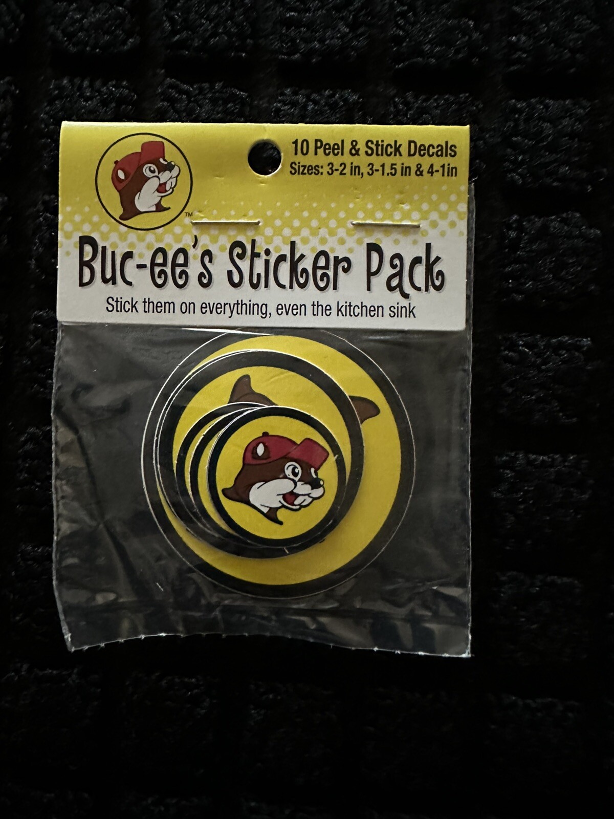 BUC-EE'S STICKER PACK 10 PEEL AND STICK DECALS (VARIOUS SIZES)