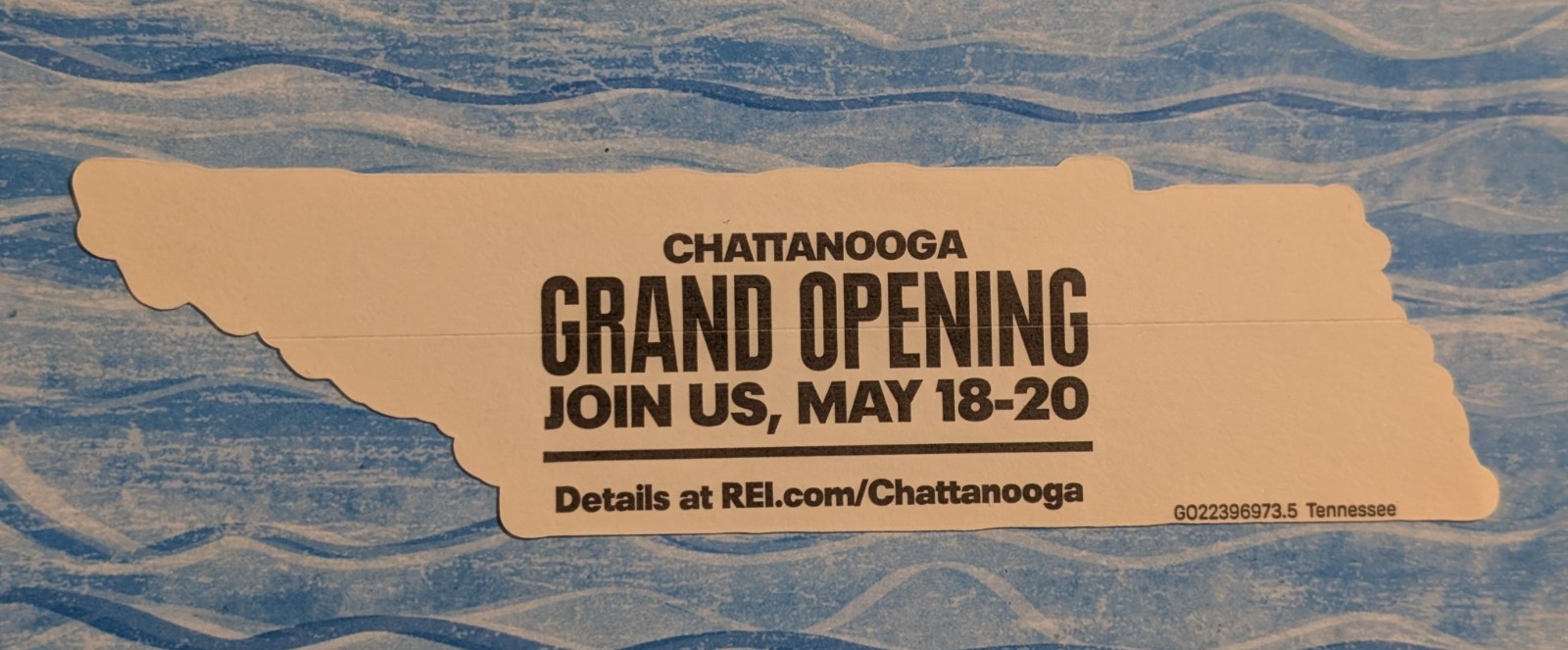 REI Co-op Tennessee State Sticker – Chattanooga, TN Grand Opening – Outdoor Life