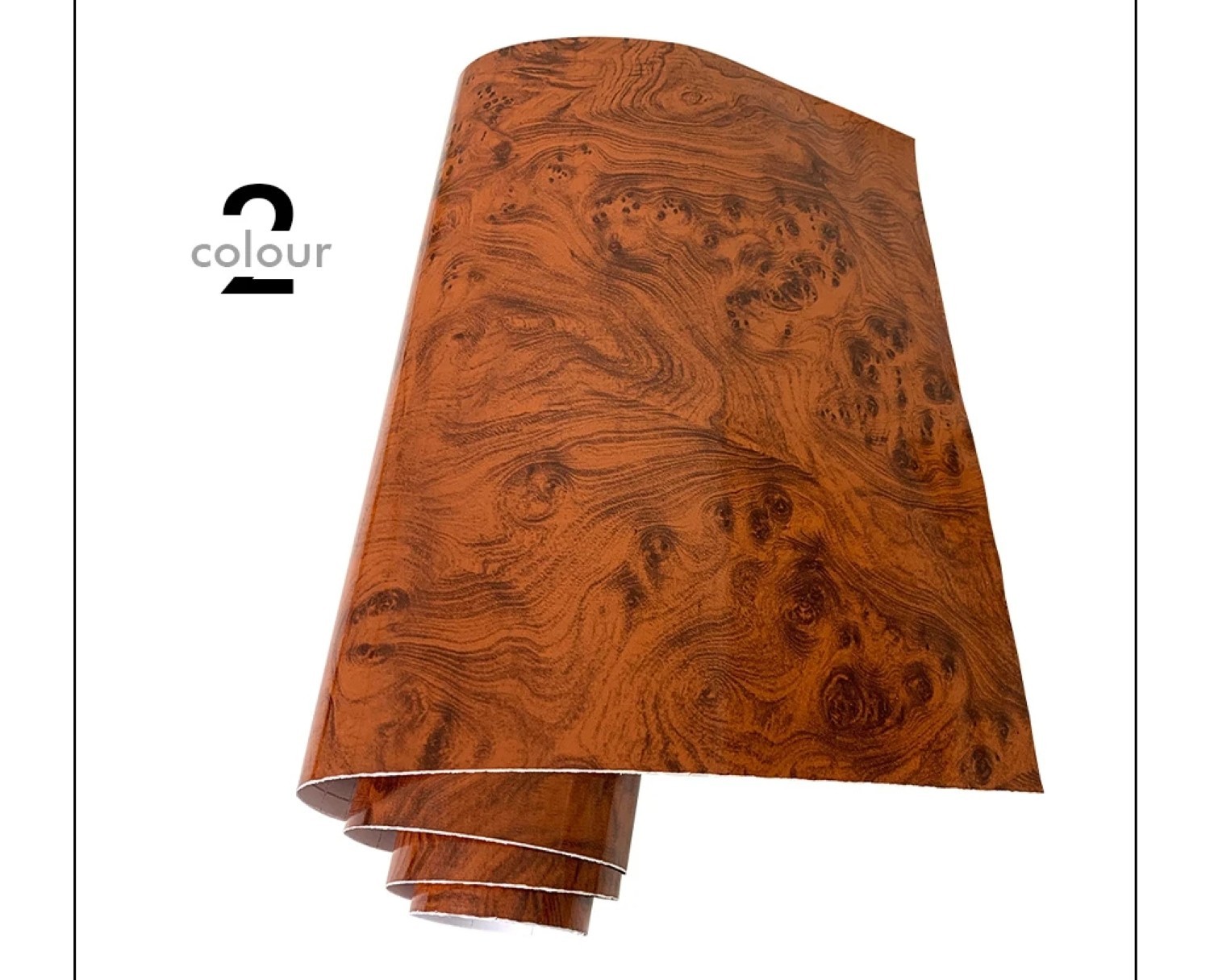 Sticker Decal Wrap PVC Film Glossy Wood Grain Polymeric DIY Car Interior Vinyl
