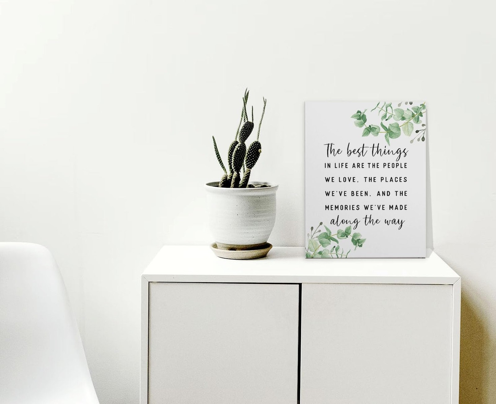 Inspirational Quotes The Best Things In Life Framed Canvas Wall Art Decor 11