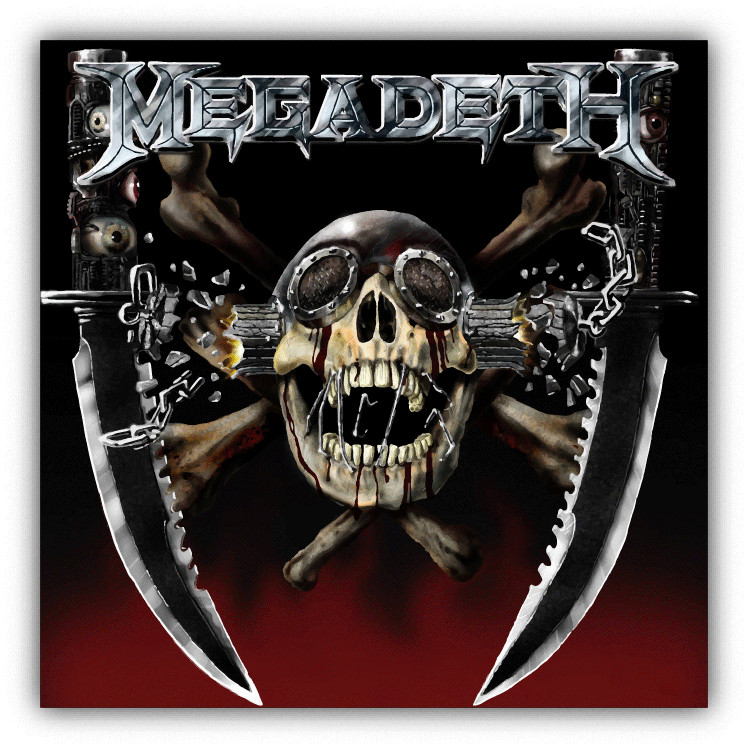 Megadeth Skull Music Car Bumper Sticker Decal – 3" or 5"