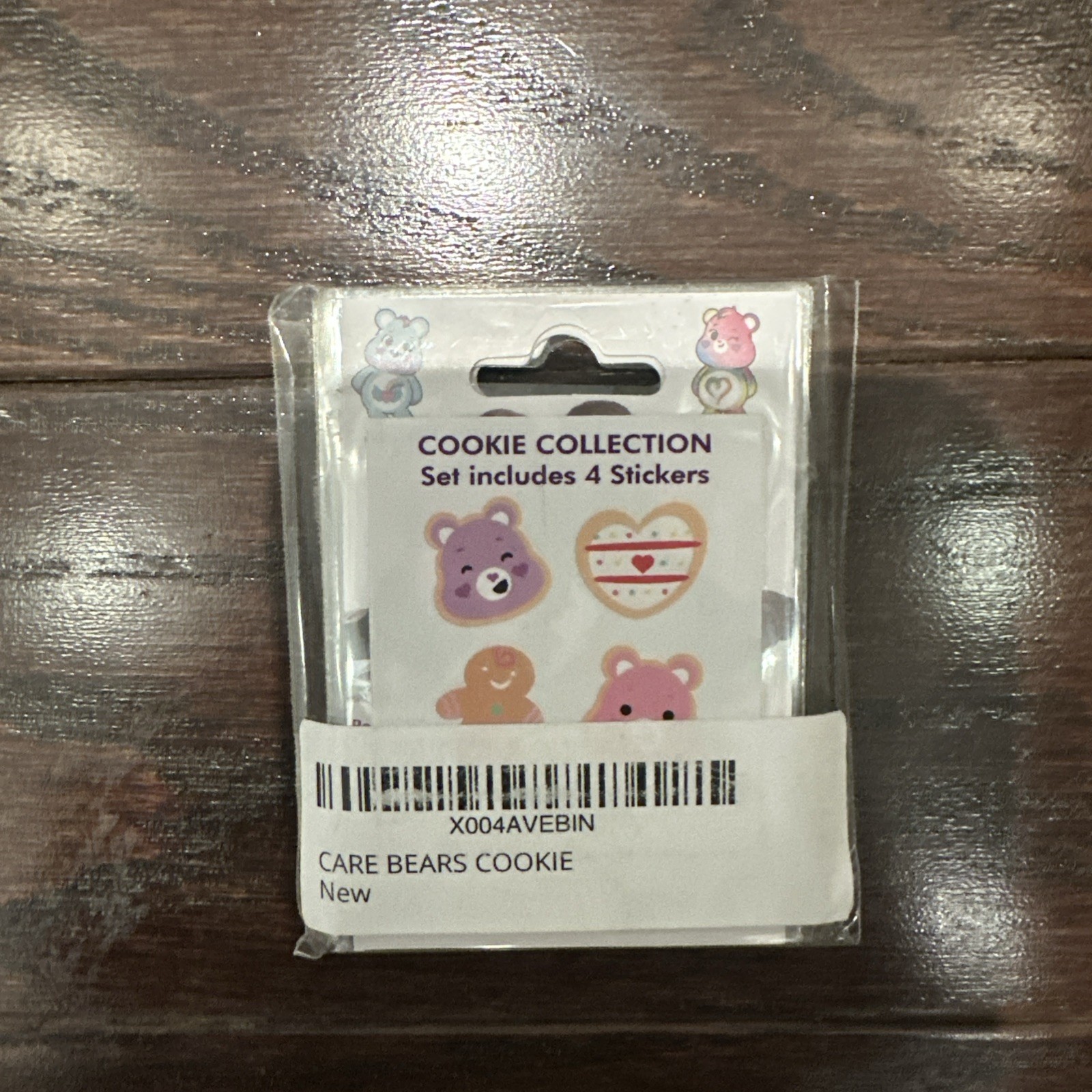 NEW StickerBeans Care Bears Cookie Collection, Set Of 4 Stickers – 2” Sticker