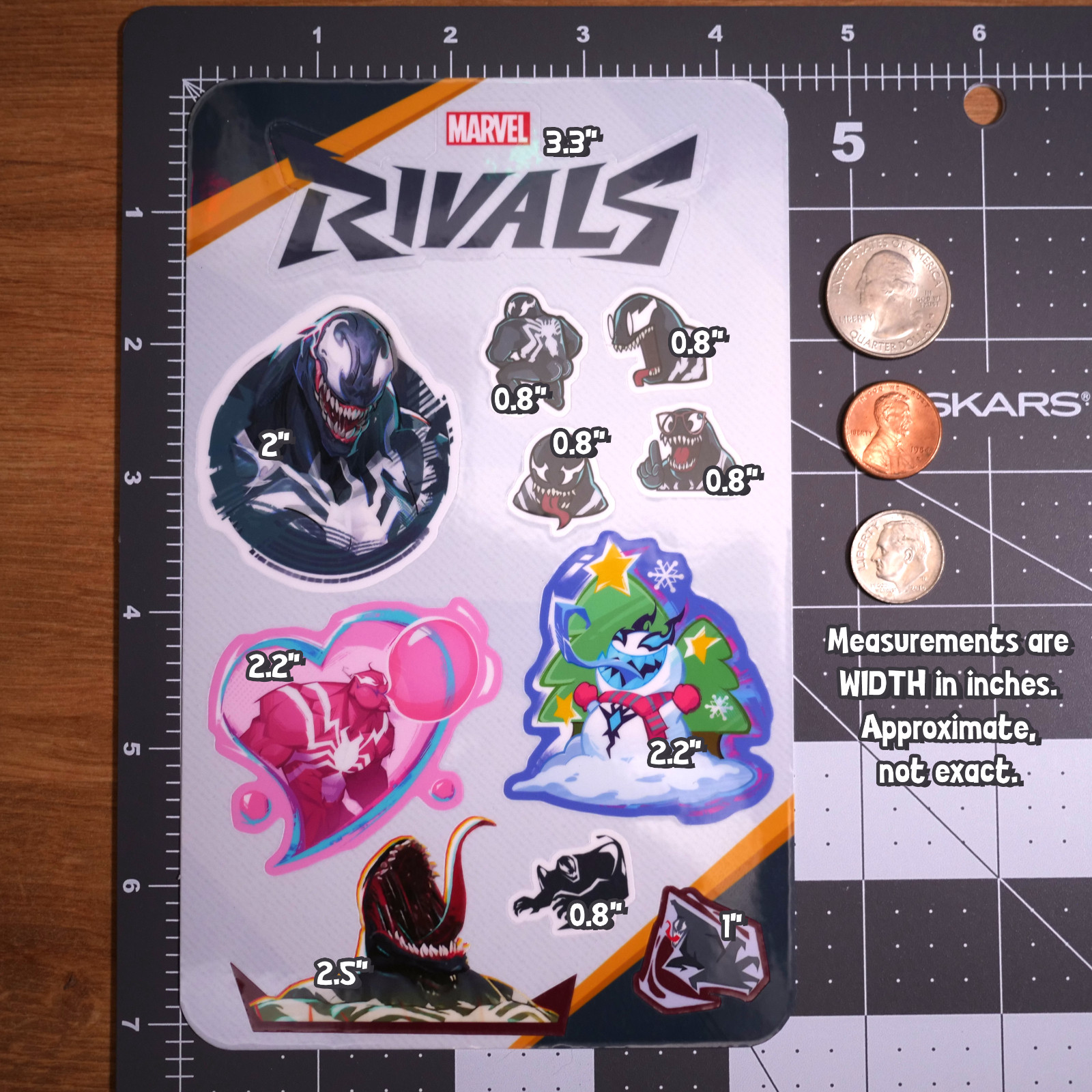 Marvel Rivals Venom Sticker Sheet