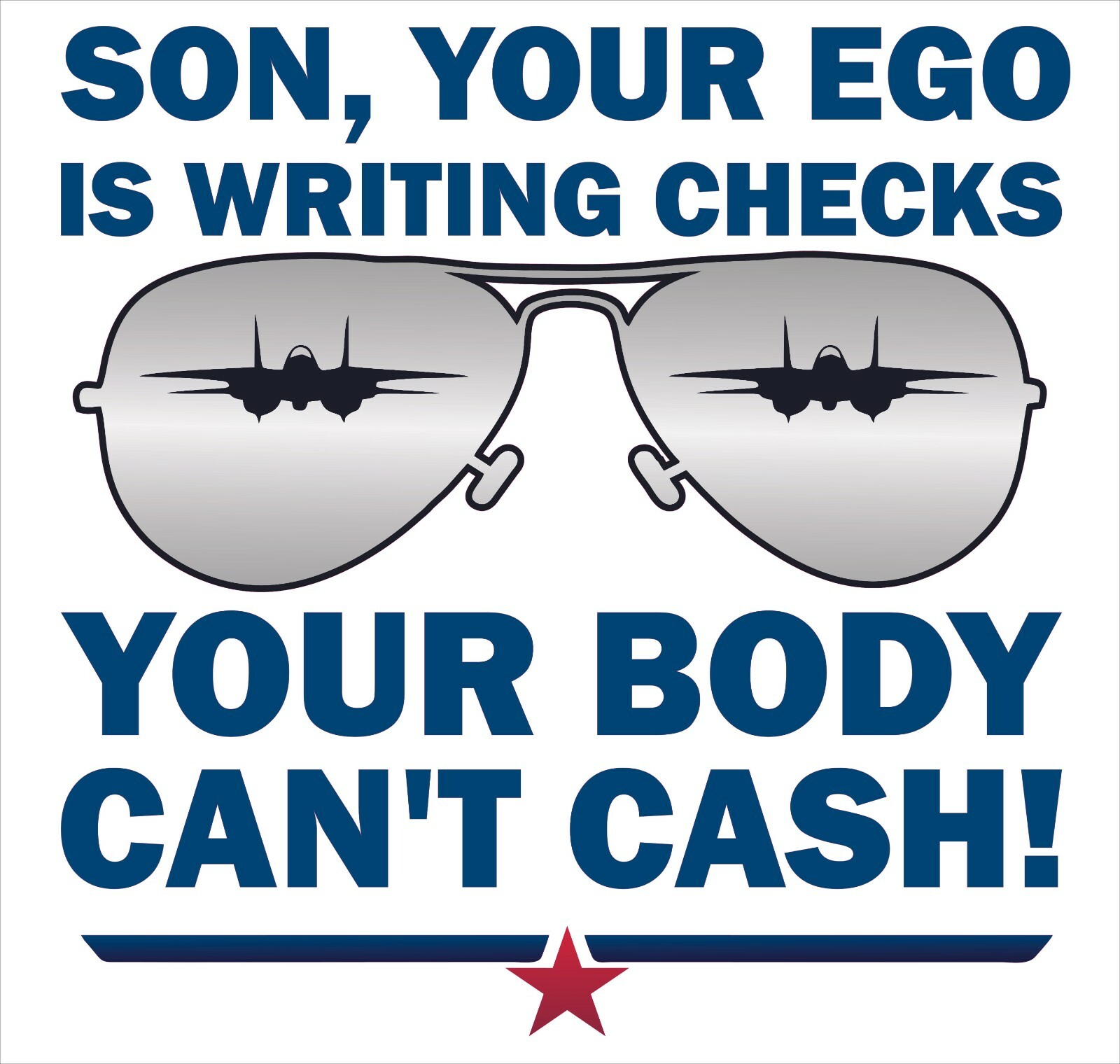 Home Bedroom Living Room Vinyl Top Gun Movie Quotes Aviator Shades Wall Decal