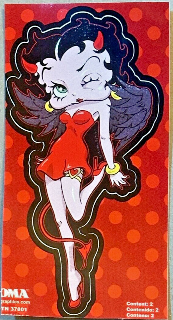 Betty Boop Animated Cartoon Character Designed by Grim Natwick, Red Dress