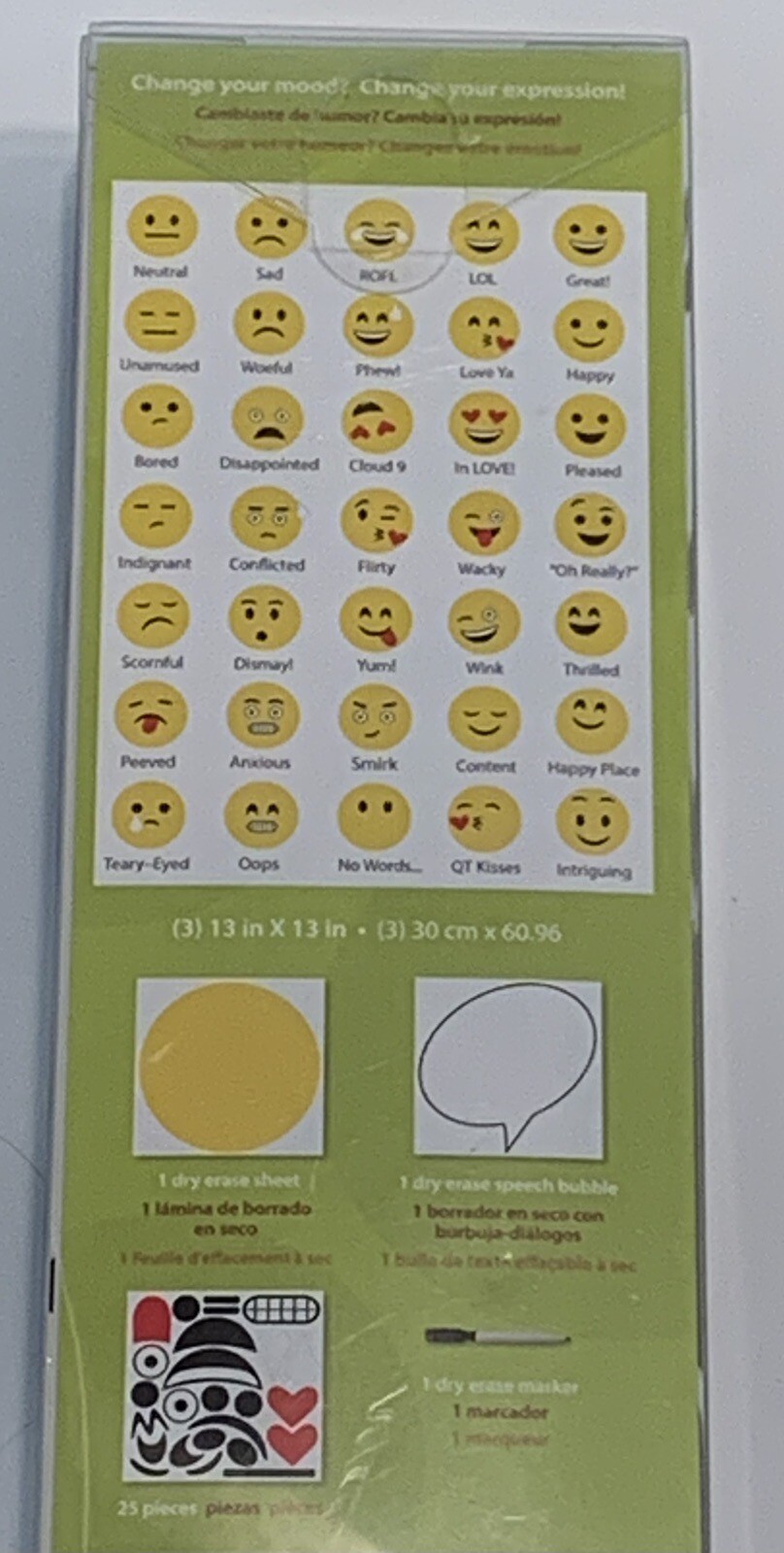 Wall Pops! Create Your Own Emoji Heart Wall Art Kit Decor 27 pcs. 1 Marker