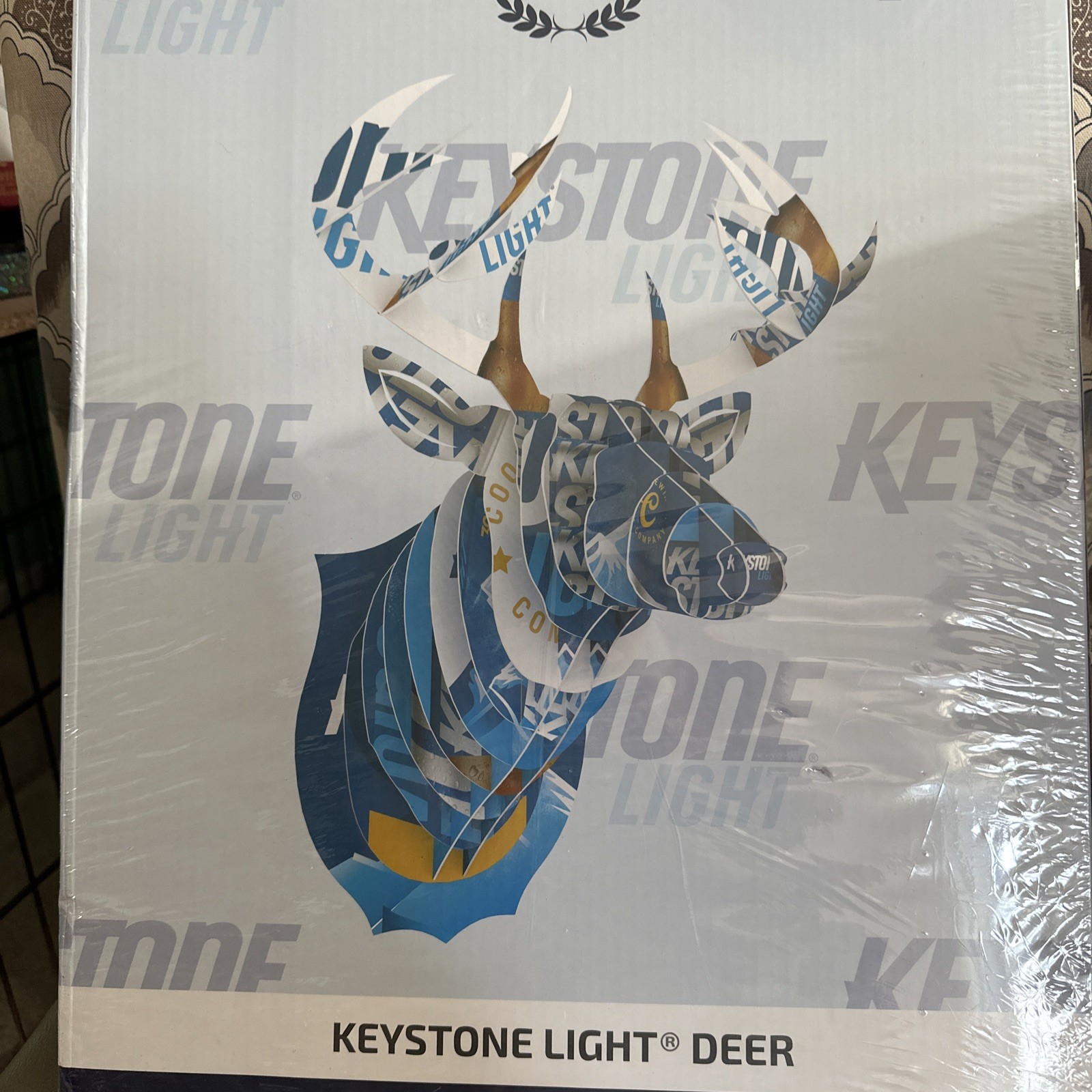 Beer Deer – Keystone Light- Beer Deer Cardboard Wall Mount – New