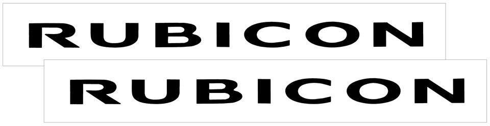 Aftermarket 2007-12 Jeep Wrangler JK – RUBICON – Hood Decal Set