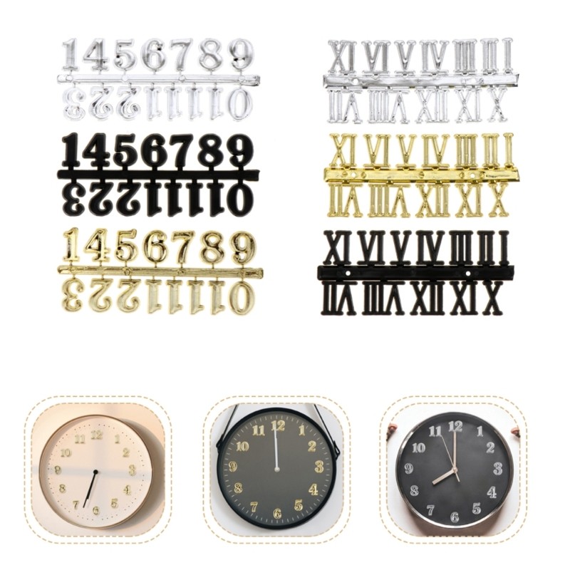 DIY Clock Numbers Arabic Roman Numerals DIY Digital Clock Numbers Replacement
