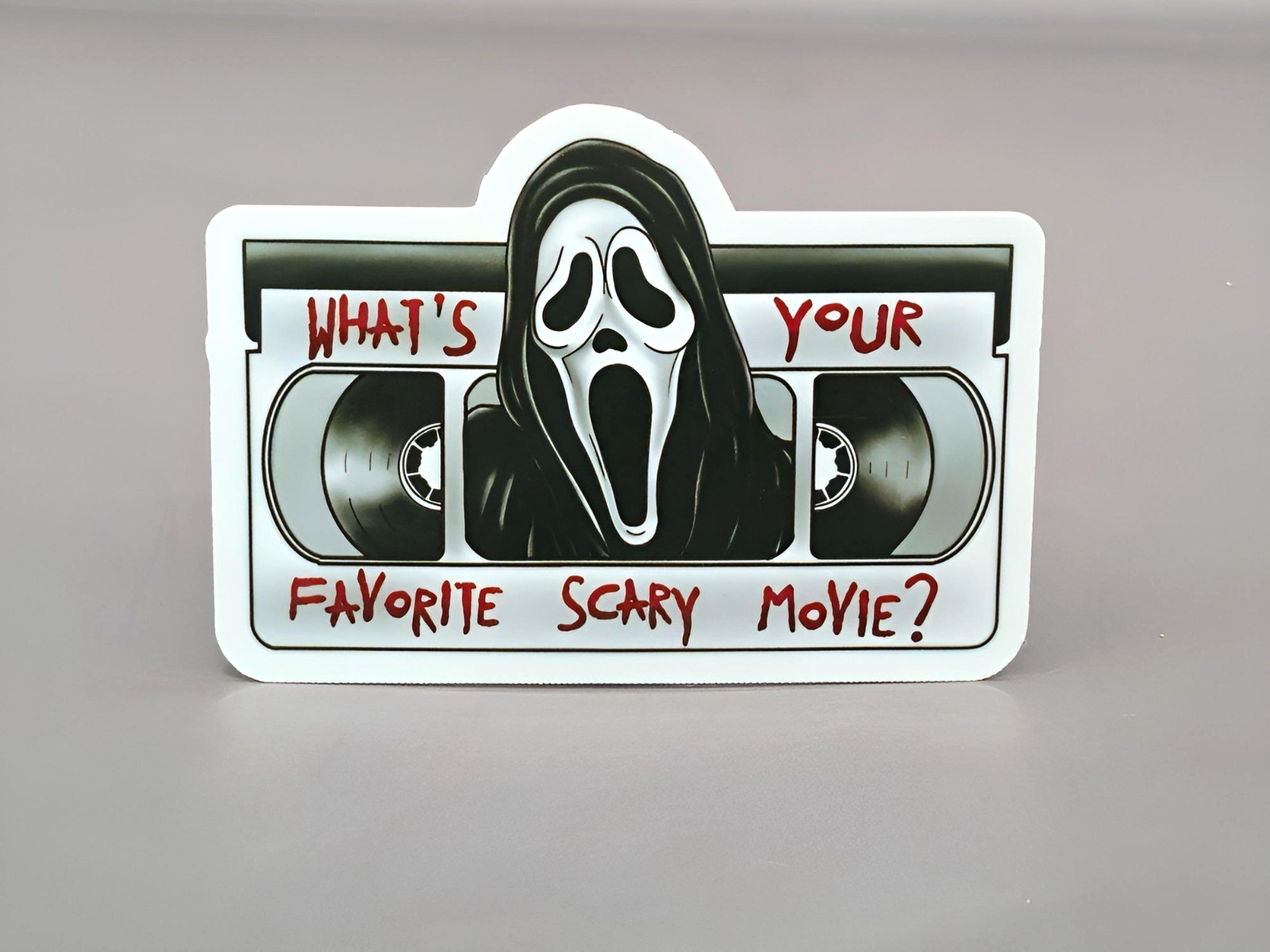 Ghostface Scream Inspired Stickers Halloween Scary Horror Movie Vinyl Decals