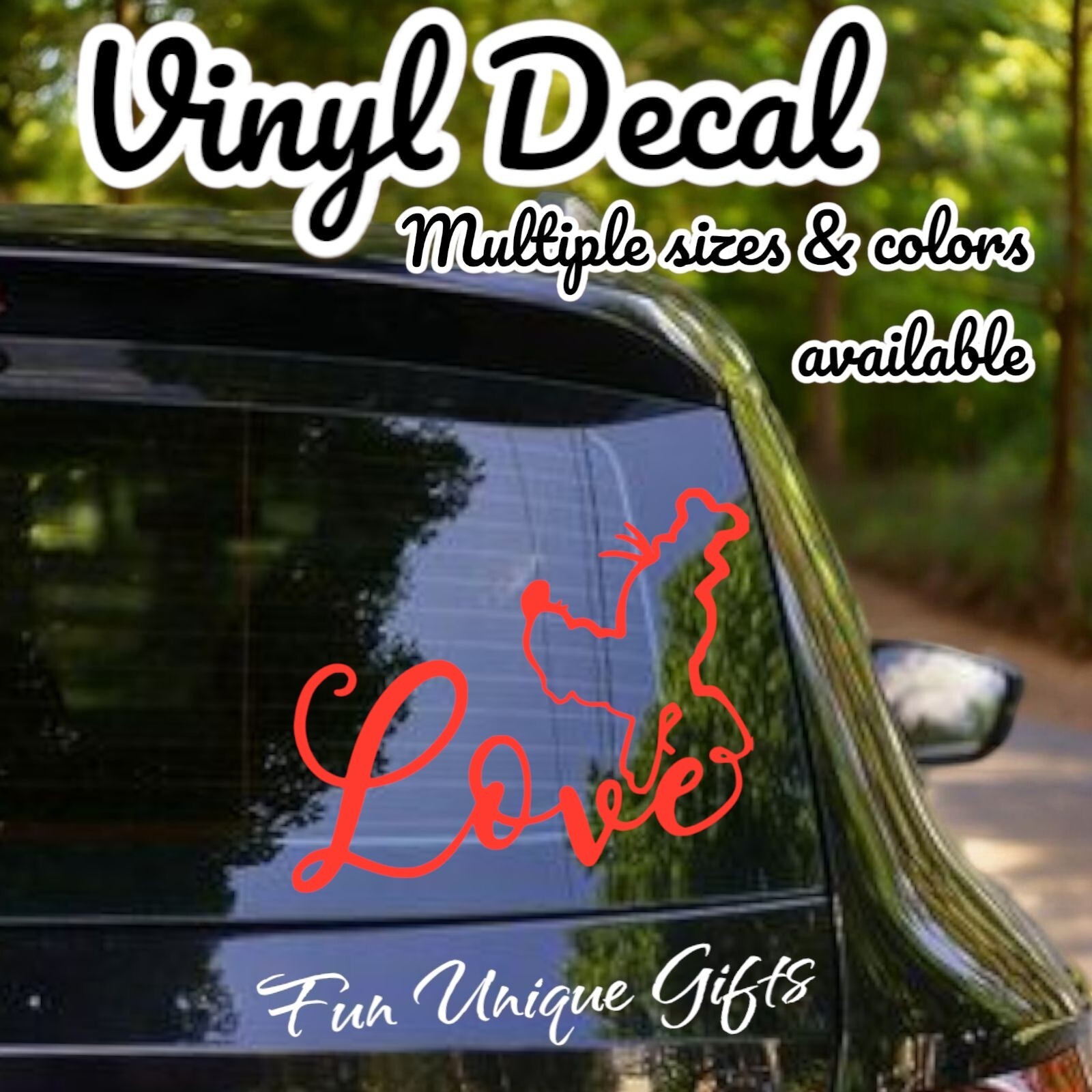 Love Goofy Vinyl Decal Sticker -Multiple Colors & Sizes- FREE SHIPPING