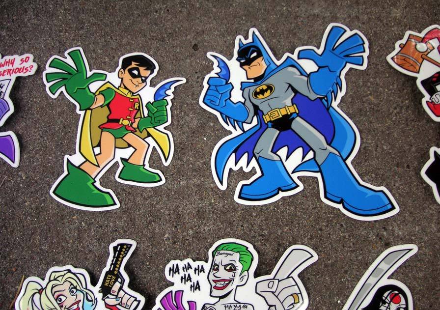 DC Comics Vinyl Sticker Batman Joker Harley Quinn Car Truck Laptop Decal